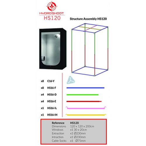 Hydro Shoot HS120 (120x120x200cm) Urban Gardening Supplies