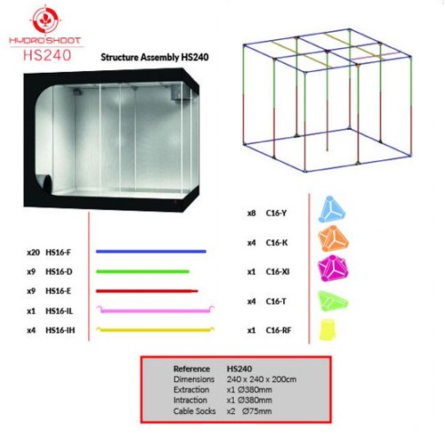 Hydro Shoot HS240 (240x240x200cm) Urban Gardening Supplies