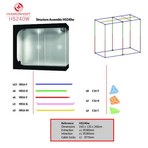 Hydro Shoot HS240w (240x120x200cm) Urban Gardening Supplies