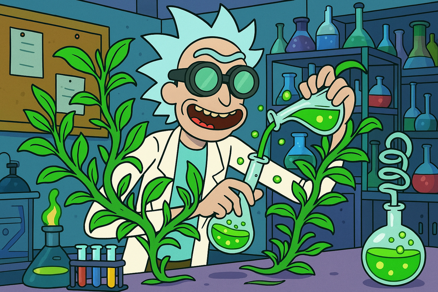 Could you make it more Rick and Morty looking